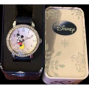 Disney Mickey Mouse Analog Quartz Womens Watch With Crystal Bezel * C01-q
